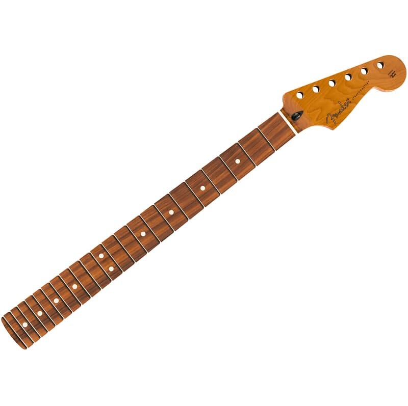 

Гриф Fender Stratocaster из жареного клена, гриф Pau Ferro, 22 лада Jumbo, плоский овальный профиль 0990403920