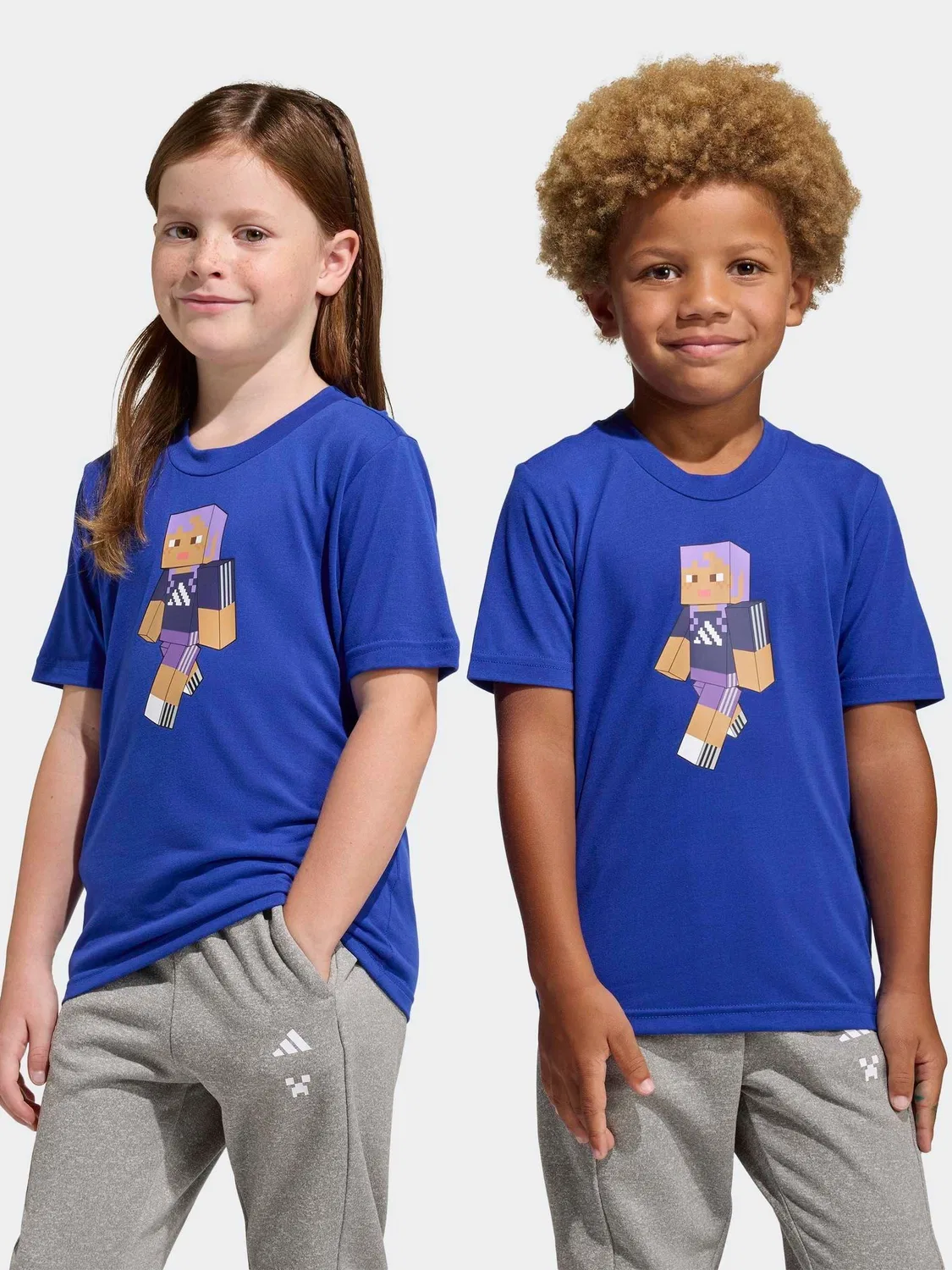 Футболка тренировочная Minecraft adidas, синяя — фото 2