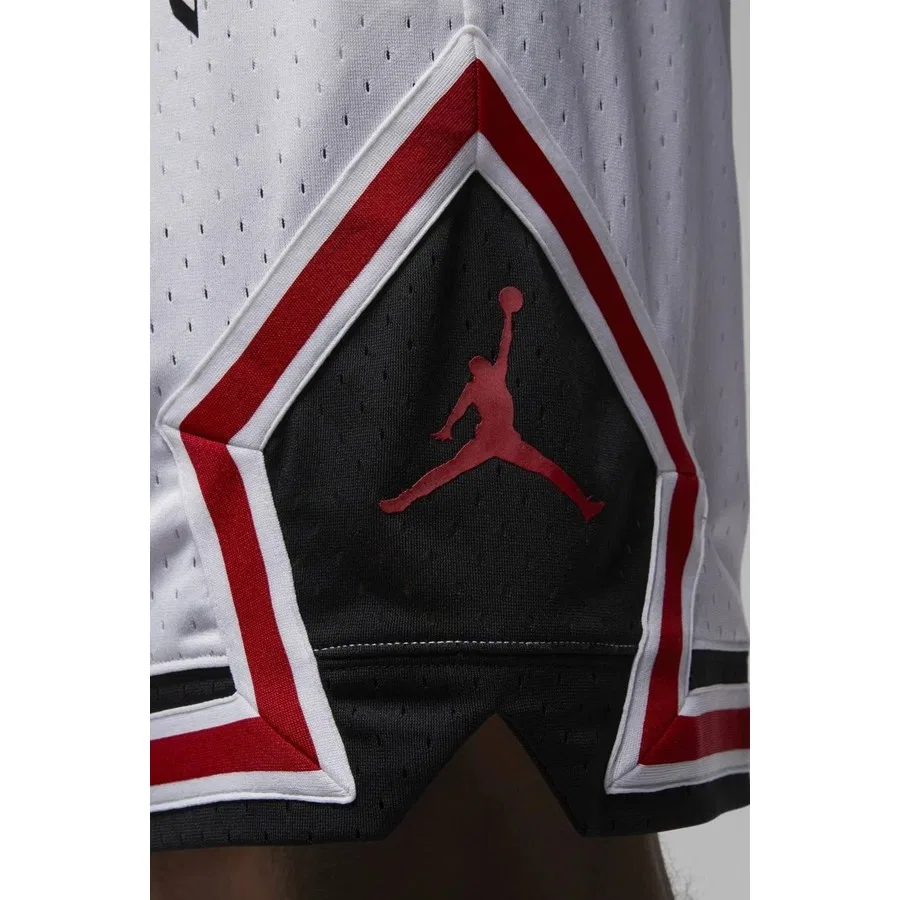 Шорты спортивные с принтом Jordan Sport Diamond Shorts Nike, Бело-красный — фото 3