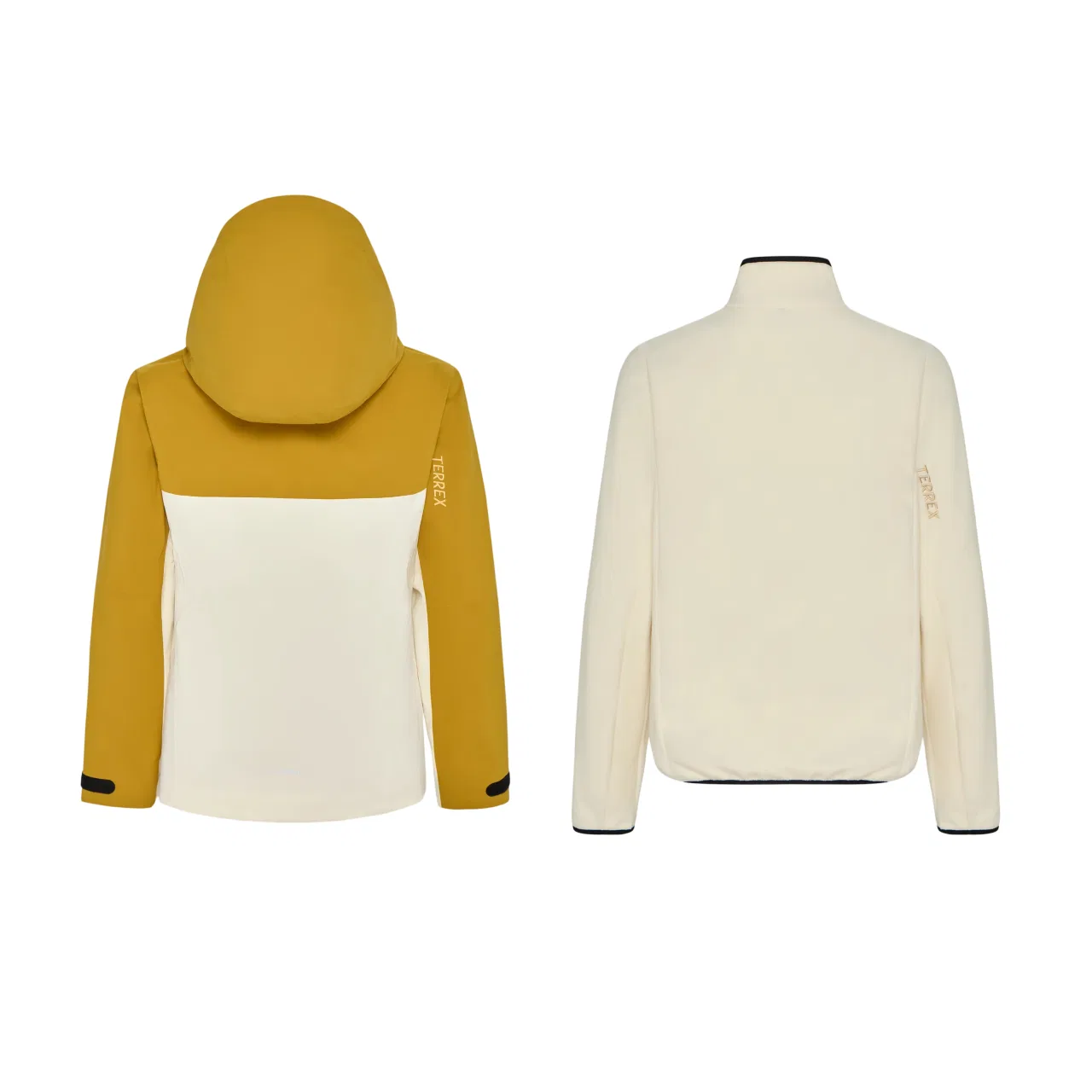 Женская ветровка Terrex Windbreaker Jackets Adidas, Ivory/Victory Gold — фото 3