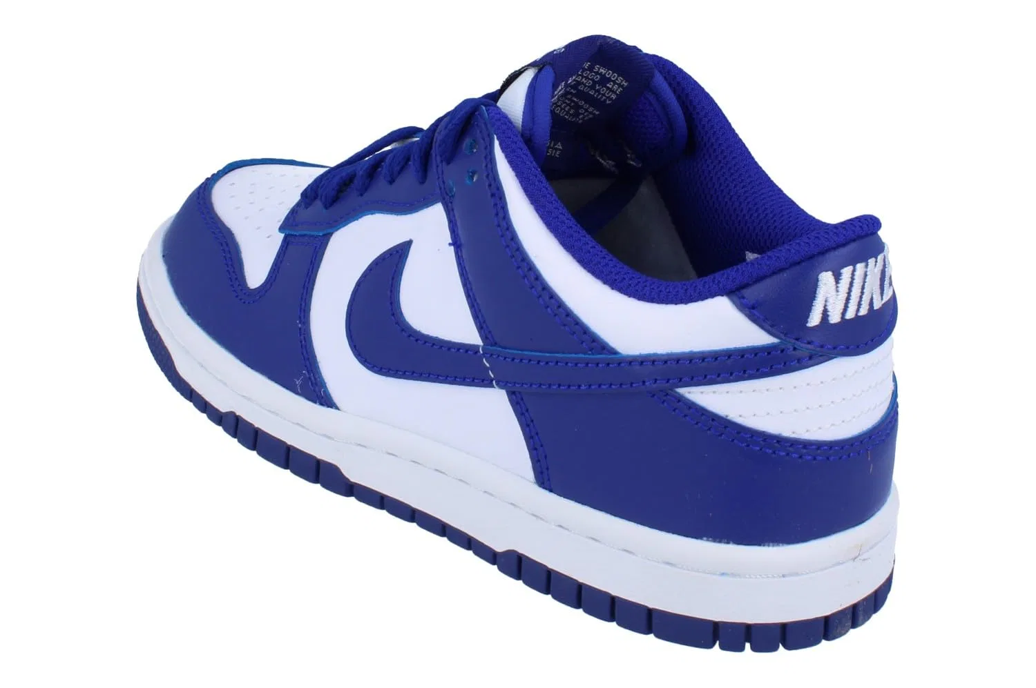 Детские кроссовки для мальчиков с низким верхом NIKE Dunk Low NIKE, White Concord University Red — фото 2