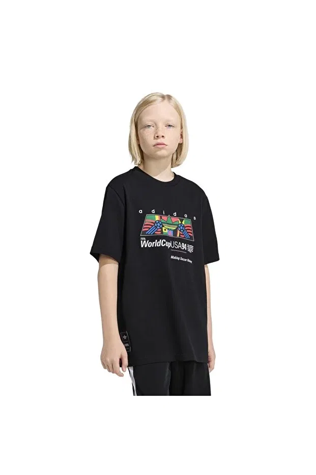 Детская футболка с принтом World Cup - Lo Gfx T-Shirt Adidas, Black