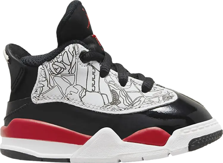 

Кроссовки Jordan Dub Zero TD Fire Red, белый
