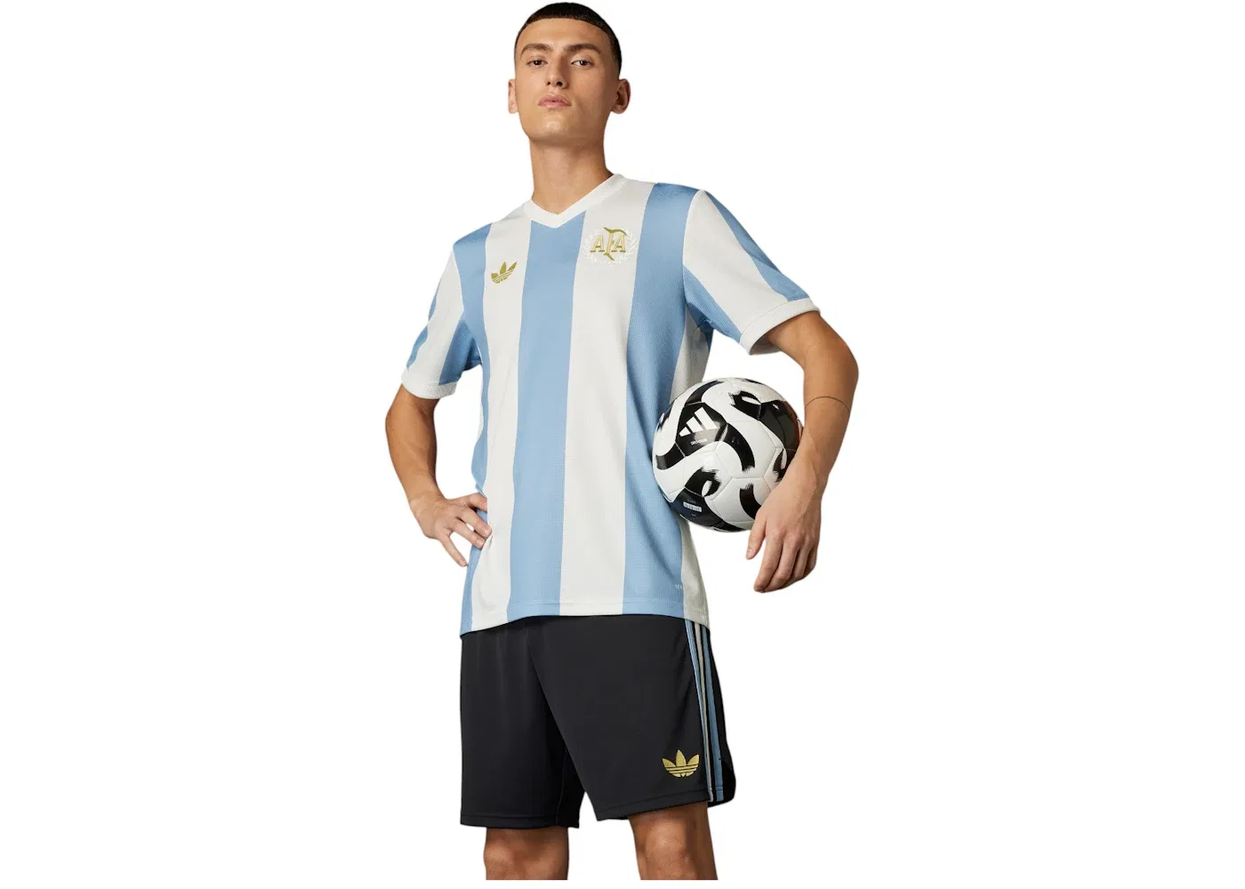 Мужская джерси Adidas Argentina Anniversary Jersey, Ambient Sky Cloud White