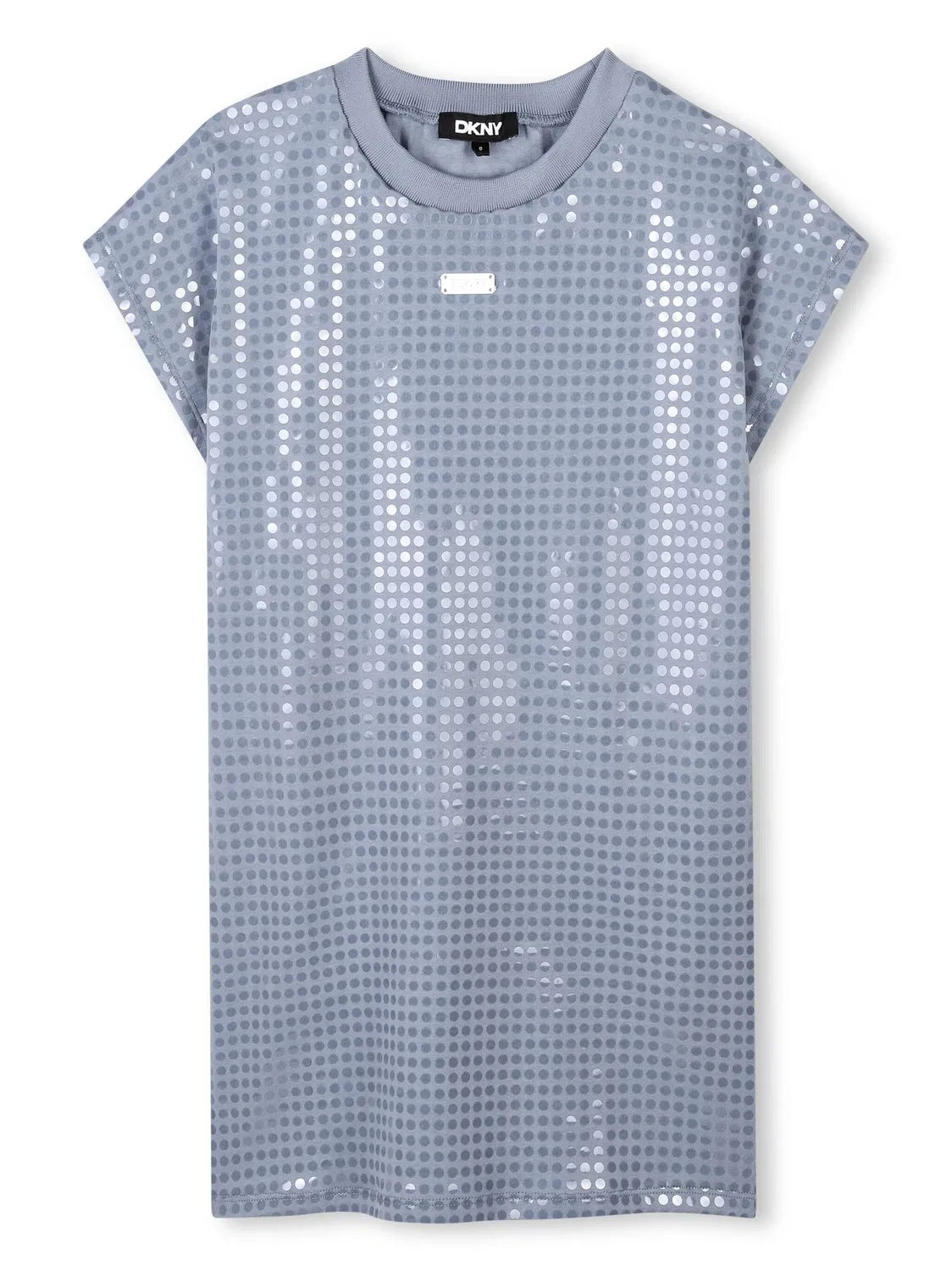 Платье с украшениями из пайеток DKNY, синий