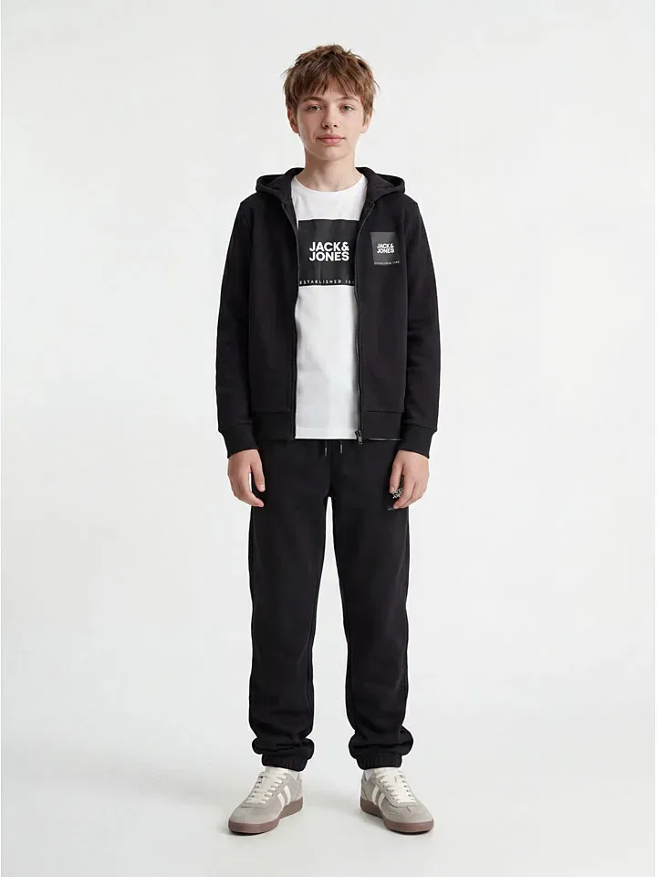 Спортивный костюм черный Jack & Jones Junior, черный — фото 2