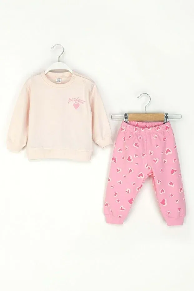 Детский спортивный костюм с принтом Girl's Heart Ww Waka Waka Kids Store, Powder — фото 2