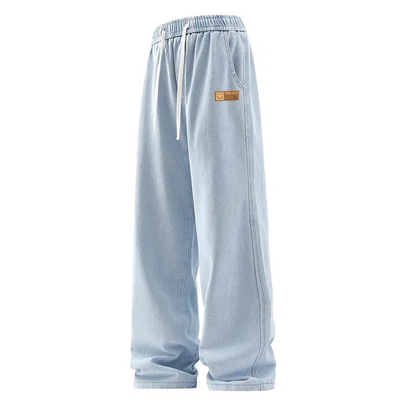 Детские джинсы свободного кроя с умеренным прямым силуэтом MINISO, Light Blue