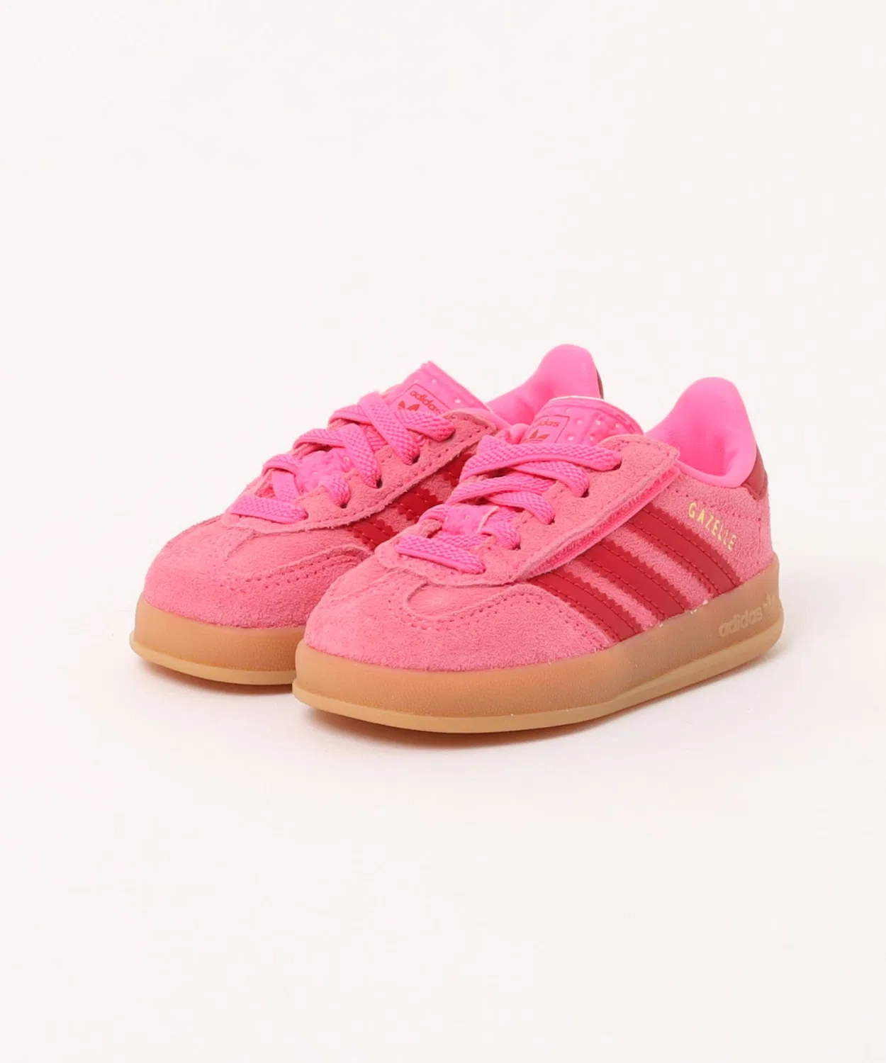 Детские кроссовки с принтом GAZELLE INDOOR CF EL I Adidas, Pink