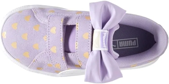 Детские кроссовки для девочек Suede Classic Light Flex Re-Bow V PUMA, Purple — фото 4