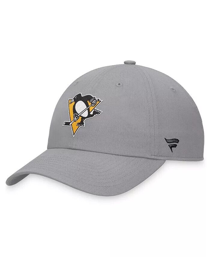 

Мужская серая регулируемая кепка Pittsburgh Penguins Extra Time Fanatics, серый