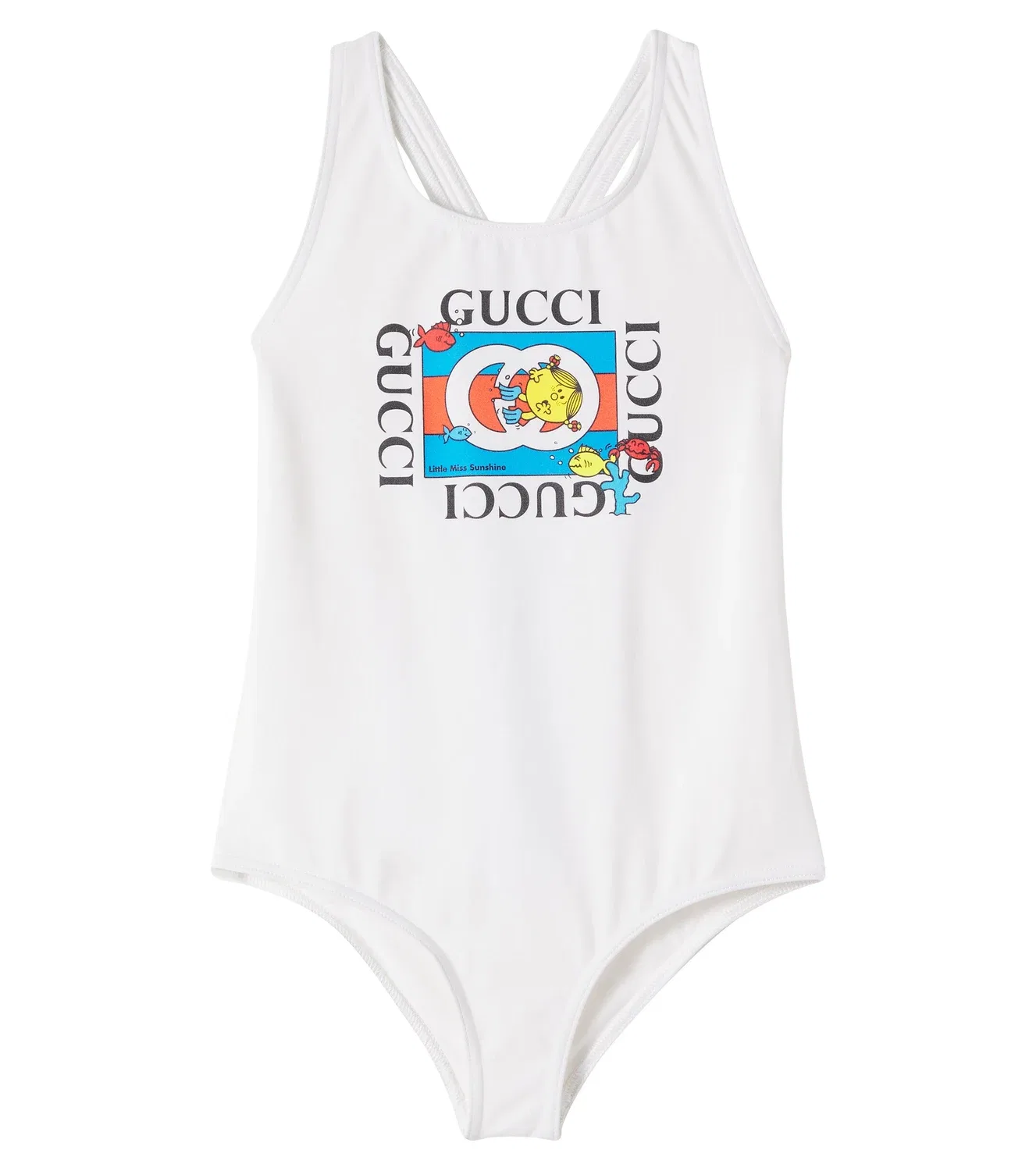 Раздельный купальник с принтом Mr. Men Little Miss Gucci Kids, белый