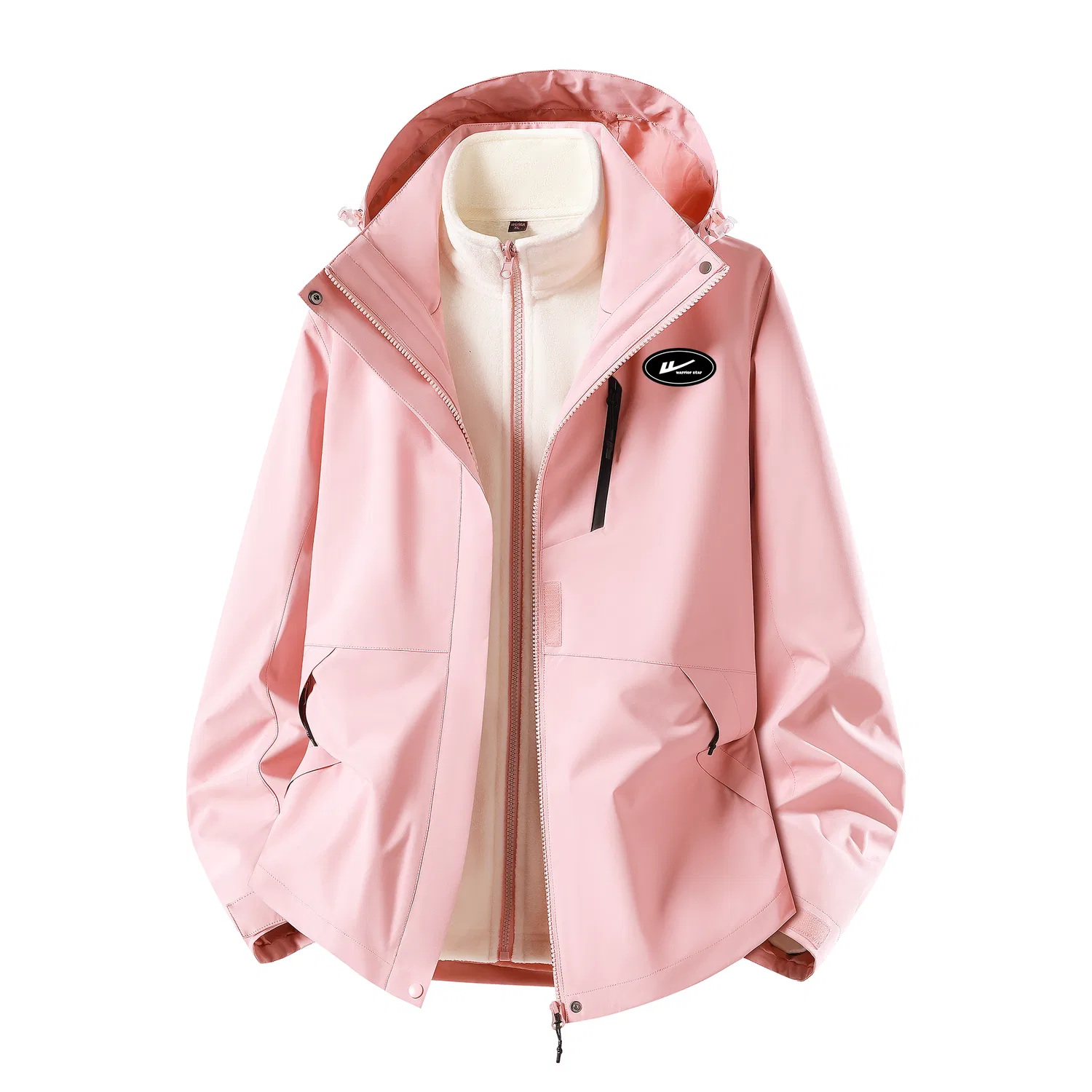 Детская ветровка с принтом Pink (3-in-1 Two-Piece Set DIY Badge) WARRIOR