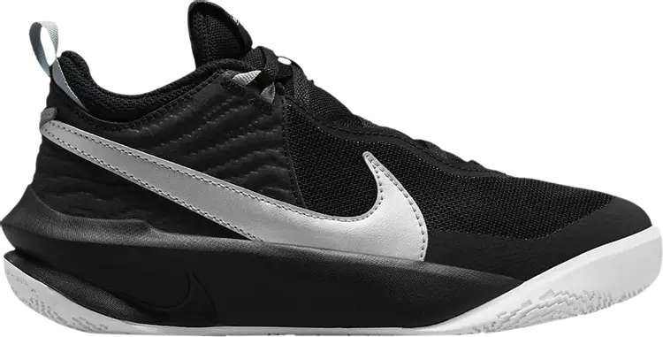 

Кроссовки Nike Team Hustle D10 GS 'Black Metallic Silver', черный