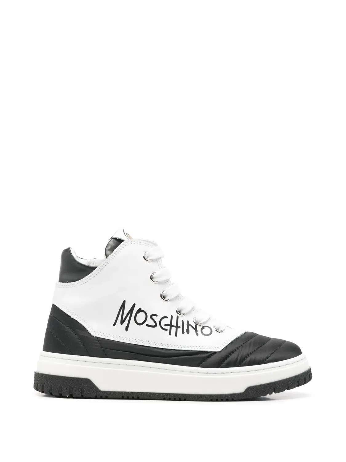 Кроссовки панельные белые Moschino, белый