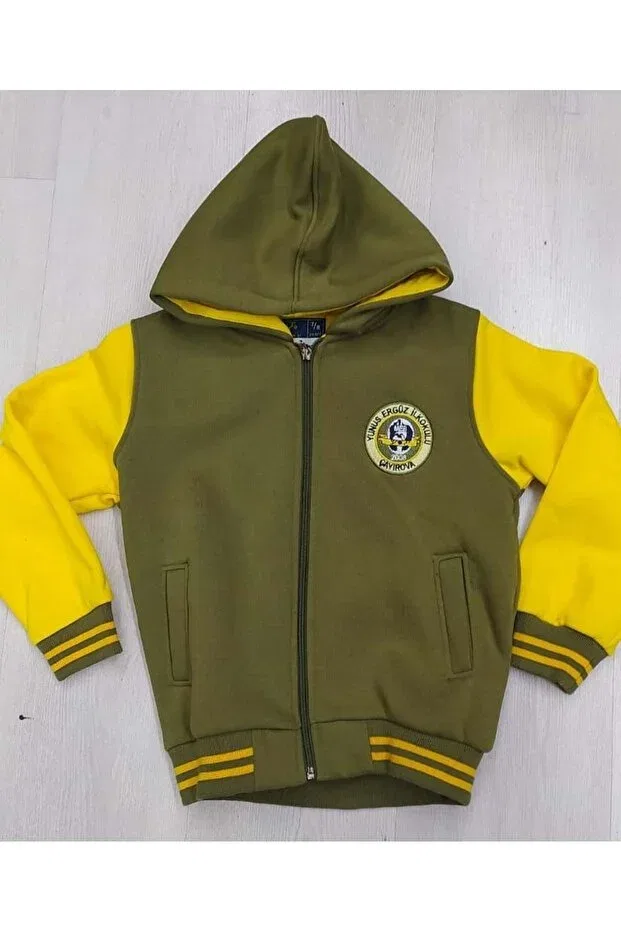 Детская куртка для девочек с капюшоном Başak Çocuk Giyim, Yellow