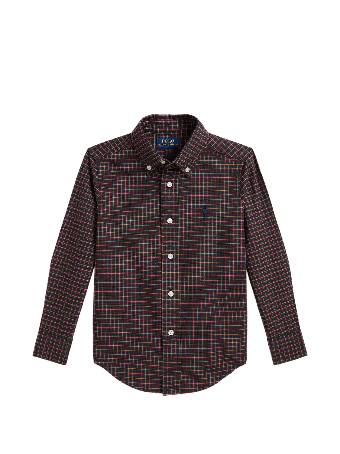 Рубашка в клетку из хлопка Polo Ralph Lauren, красный
