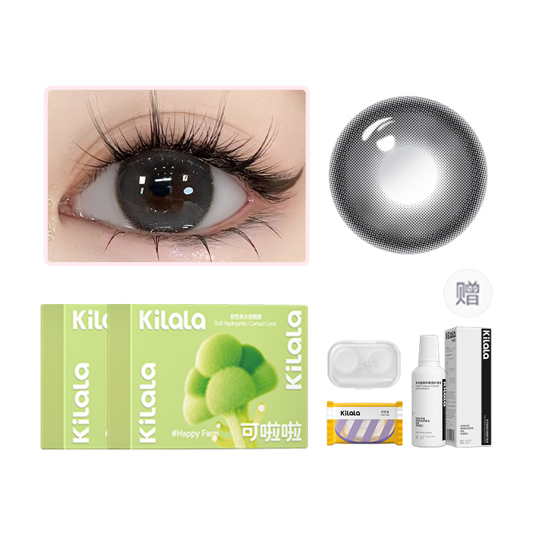 

Контактные линзы Happy Farm Collection полугодовой замены 1 шт *2 двойная упаковка+раствор для ухода Kilala