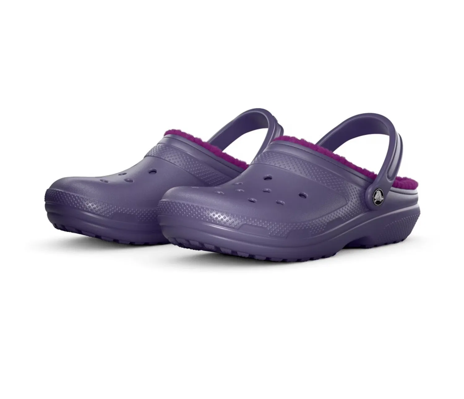 Сандалии Crocs фиолетового цвета — фото 4
