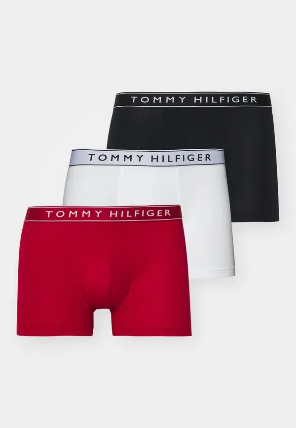 Трусы дышащие Everyday essentials 3 pack Tommy Hilfiger, med red, Sky, красный — фото 4