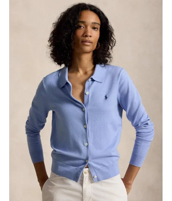 Женский кардиган прямого кроя Polo Ralph Lauren, Azzurro