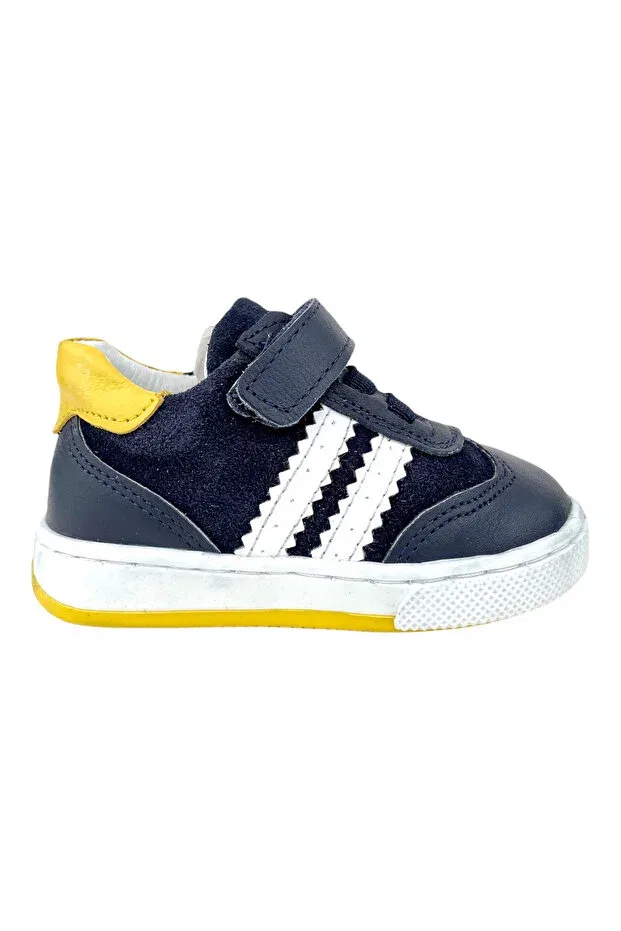Детские кеды для девочек с полоской Nubebe, Navy Blue-White
