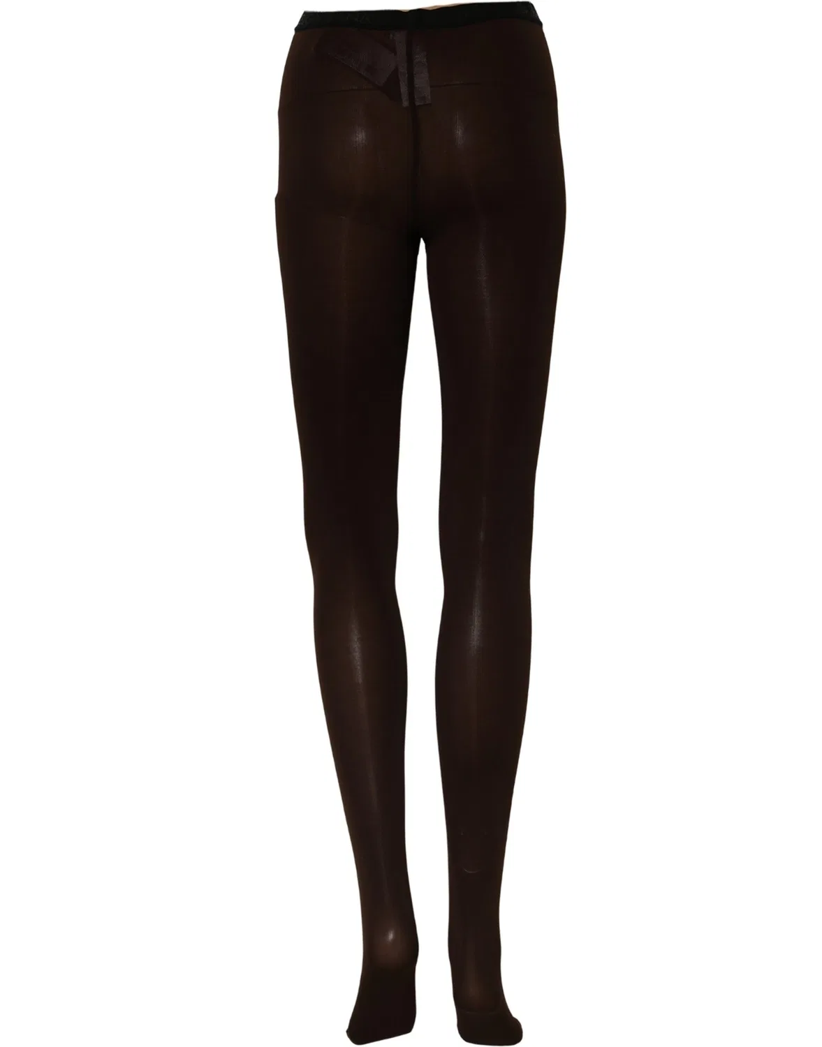 Женские плотные чулки с логотипом Tights Socks Dolce & Gabbana, Brown — фото 4
