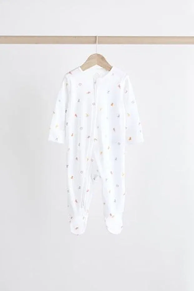 Детское боди-комбинезон для девочек с принтом Konton White Character Baby Sörmelis Next Baby, Multicolor — фото 2