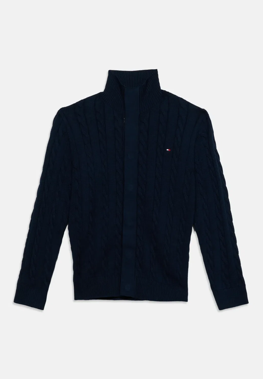 Кардиган унисекс с полной застежкой-молнией Cable Tommy Hilfiger, Dark Blue