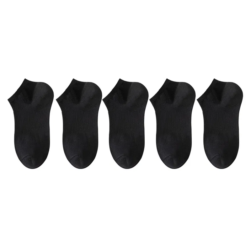 Носки женские/мужские/детские с длиной по щиколотку, 5 пар, MADALLO, Black