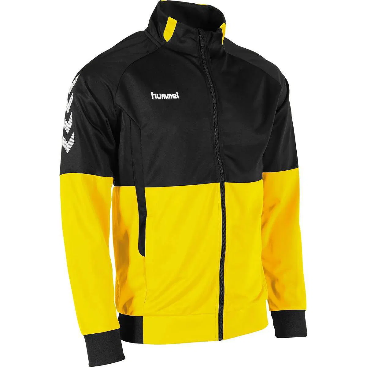 Детская тренировочная куртка Farbblock Hummel, Yellow Black — фото 3