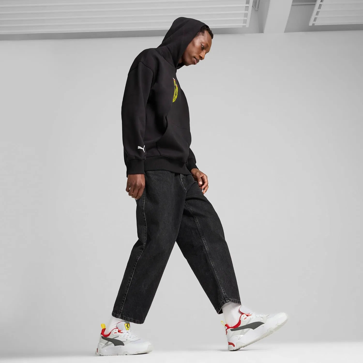 Кроссовки PUMA Unisex Ferrari Trinity, Puma White Rosso Corsa — фото 2