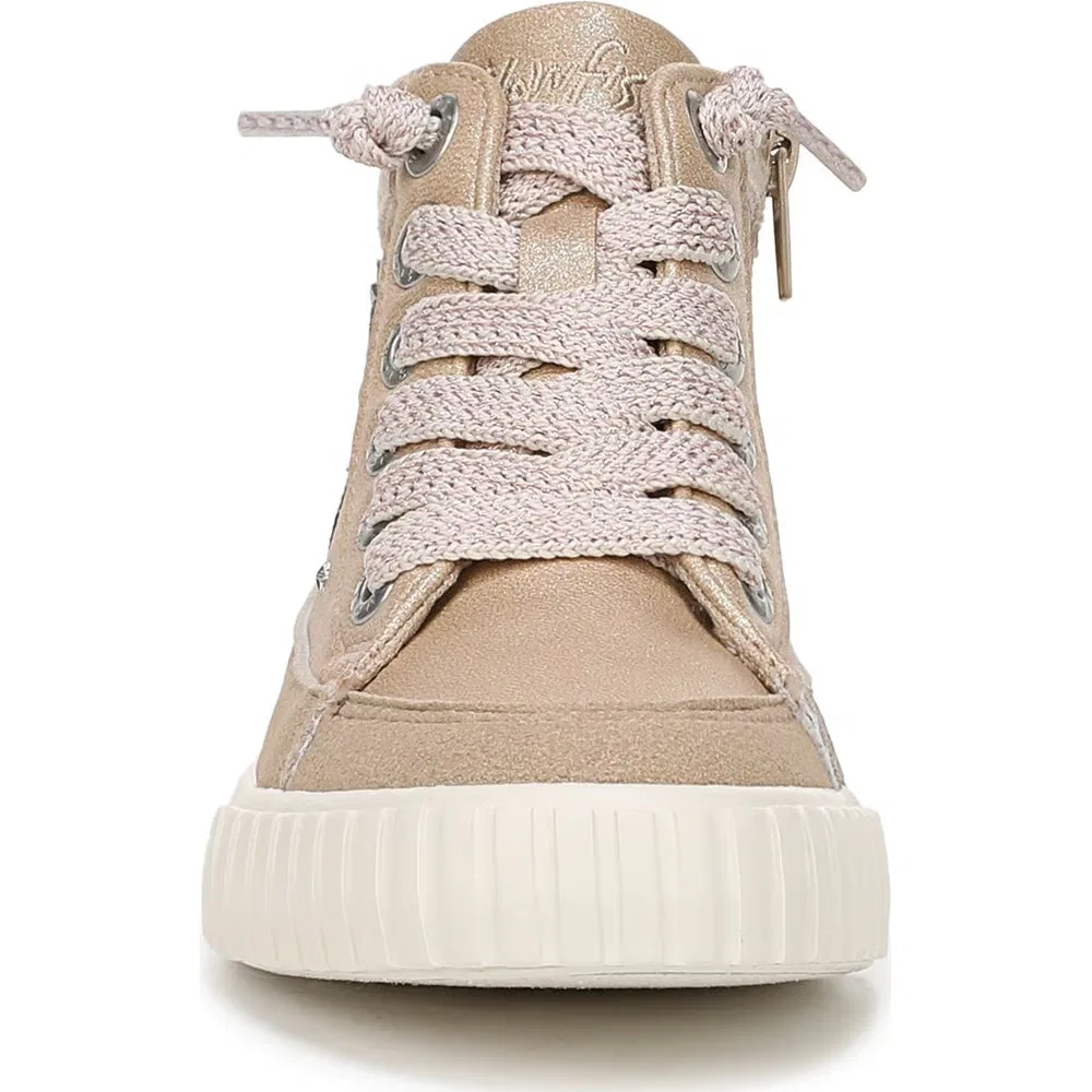 Детские высокие кроссовки Wander Up 3-K Blowfish Malibu, Tan Faux Leather — фото 3
