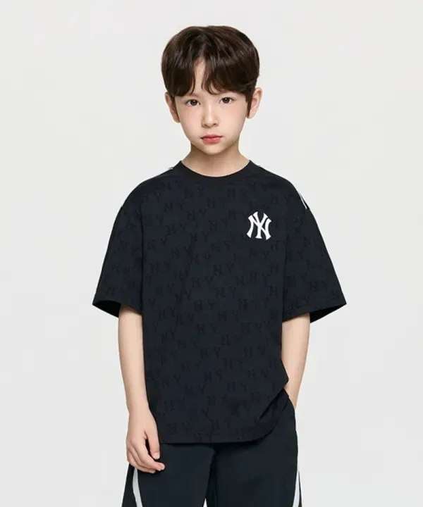Футболка с монограммой, спортивная, Mlb Kids, черный — фото 3