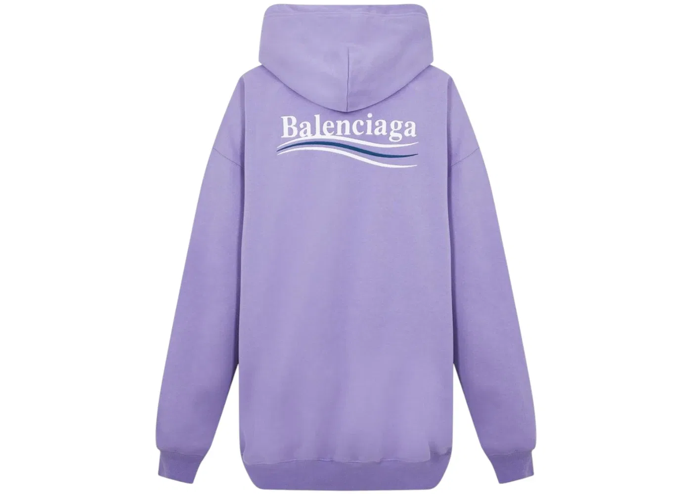 Мужской худи с вышитым логотипом Political Campaign Balenciaga, Purple