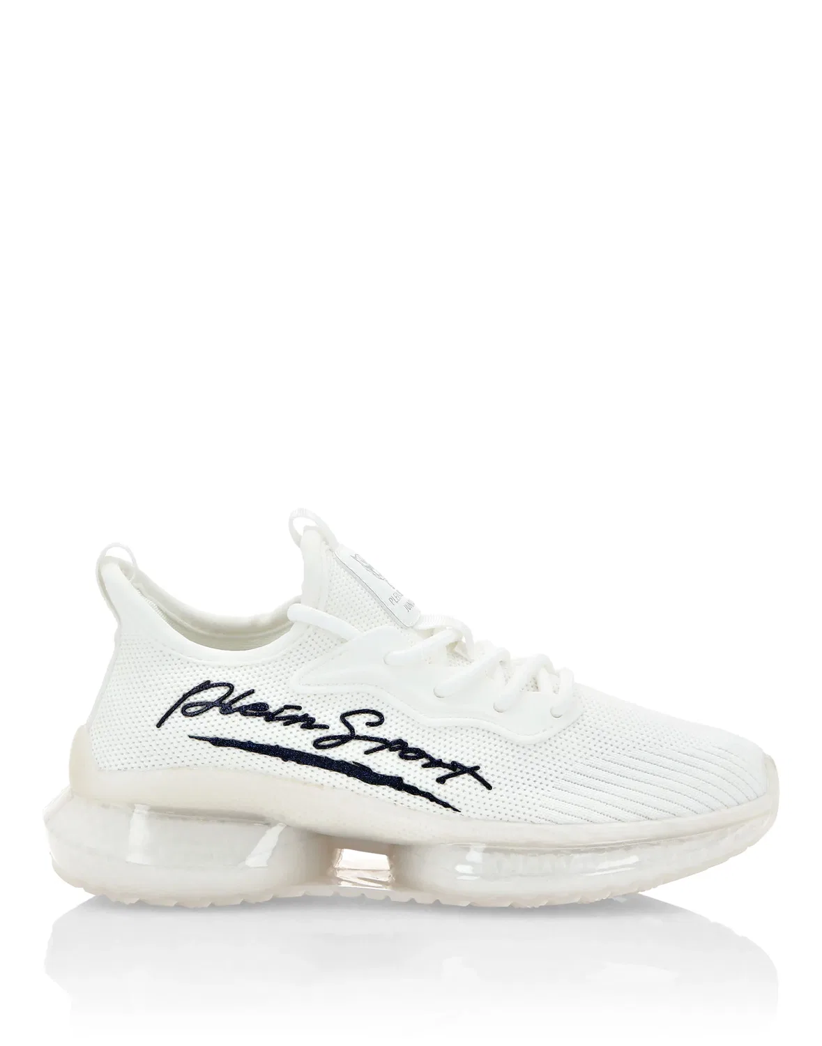 Детские кроссовки низкие с логотипом Trainer Lo-Top PLEIN SPORT Bubble Sole, White