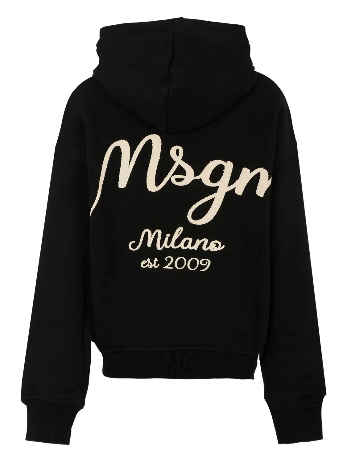 Худи с Вышитым Логотипом MSGM, черный — фото 2