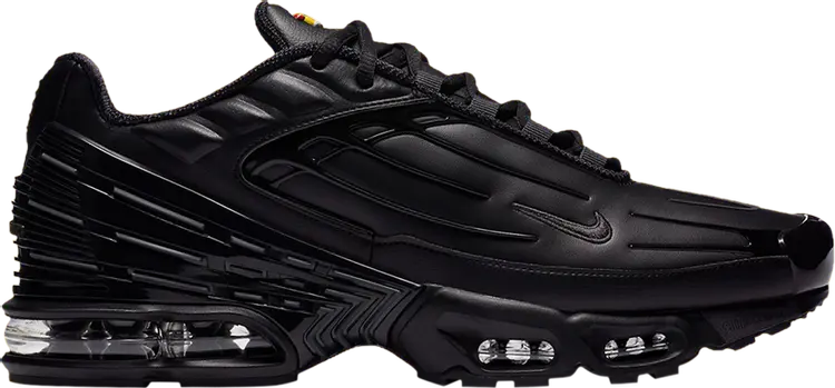 

Кроссовки Nike Air Max Plus 3 Leather 'Triple Black', черный
