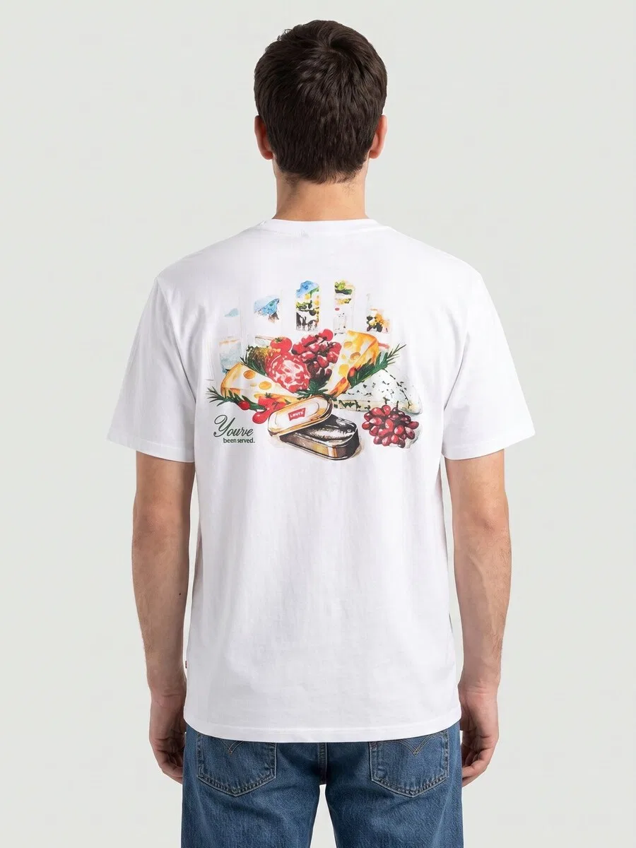 Футболка LEVI'S SS RELAXED FIT TEE белого цвета — фото 2