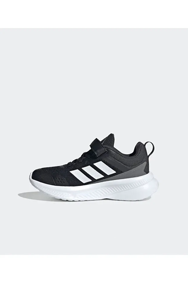Детские кроссовки для девочек с липучкой Fortarun 4.0 k Adidas, Black — фото 2