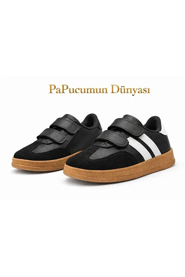 Детские спортивные кроссовки с принтом Papucumun Dünyasi, Black