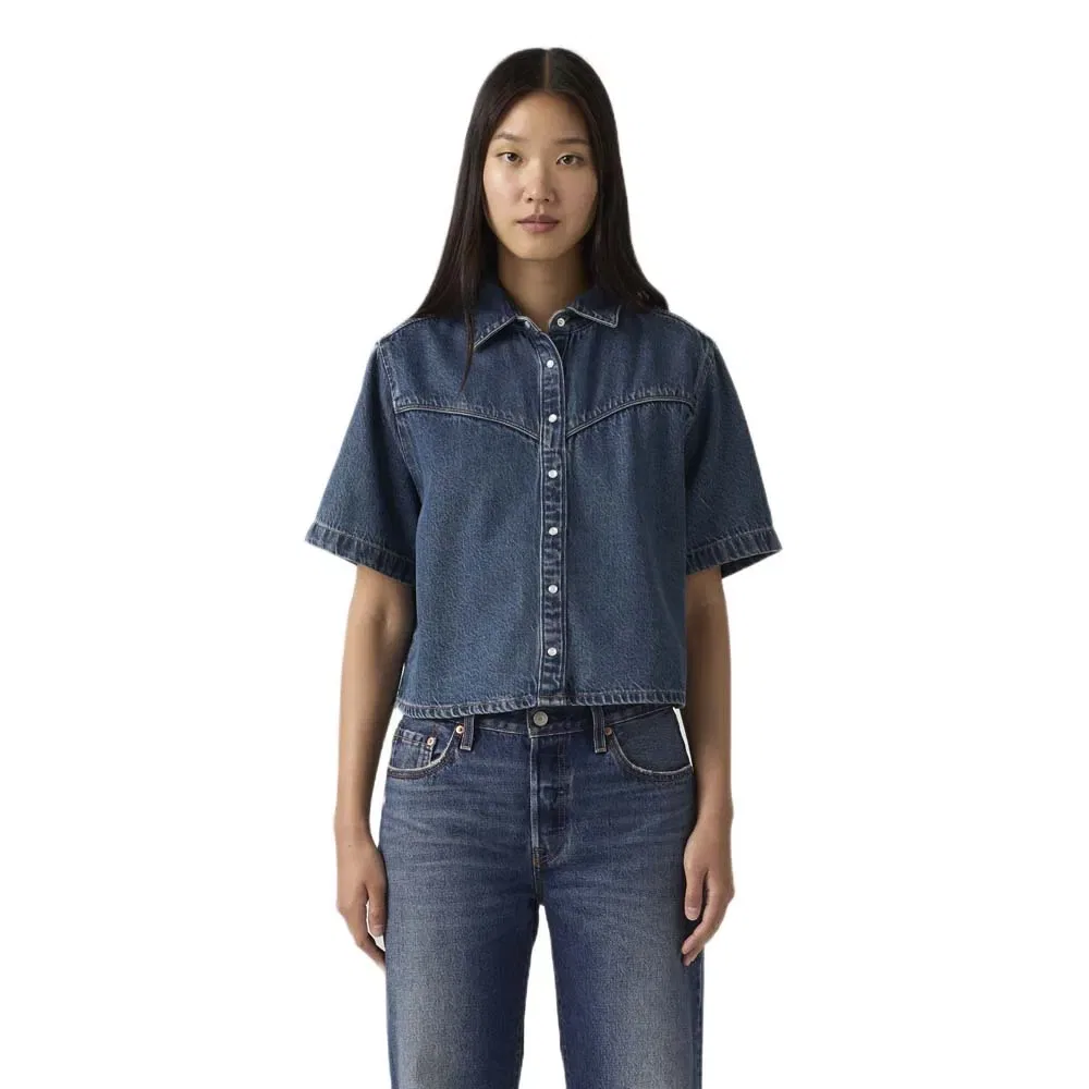 Женская рубашка с коротким рукавом Logan Levi's, Blue
