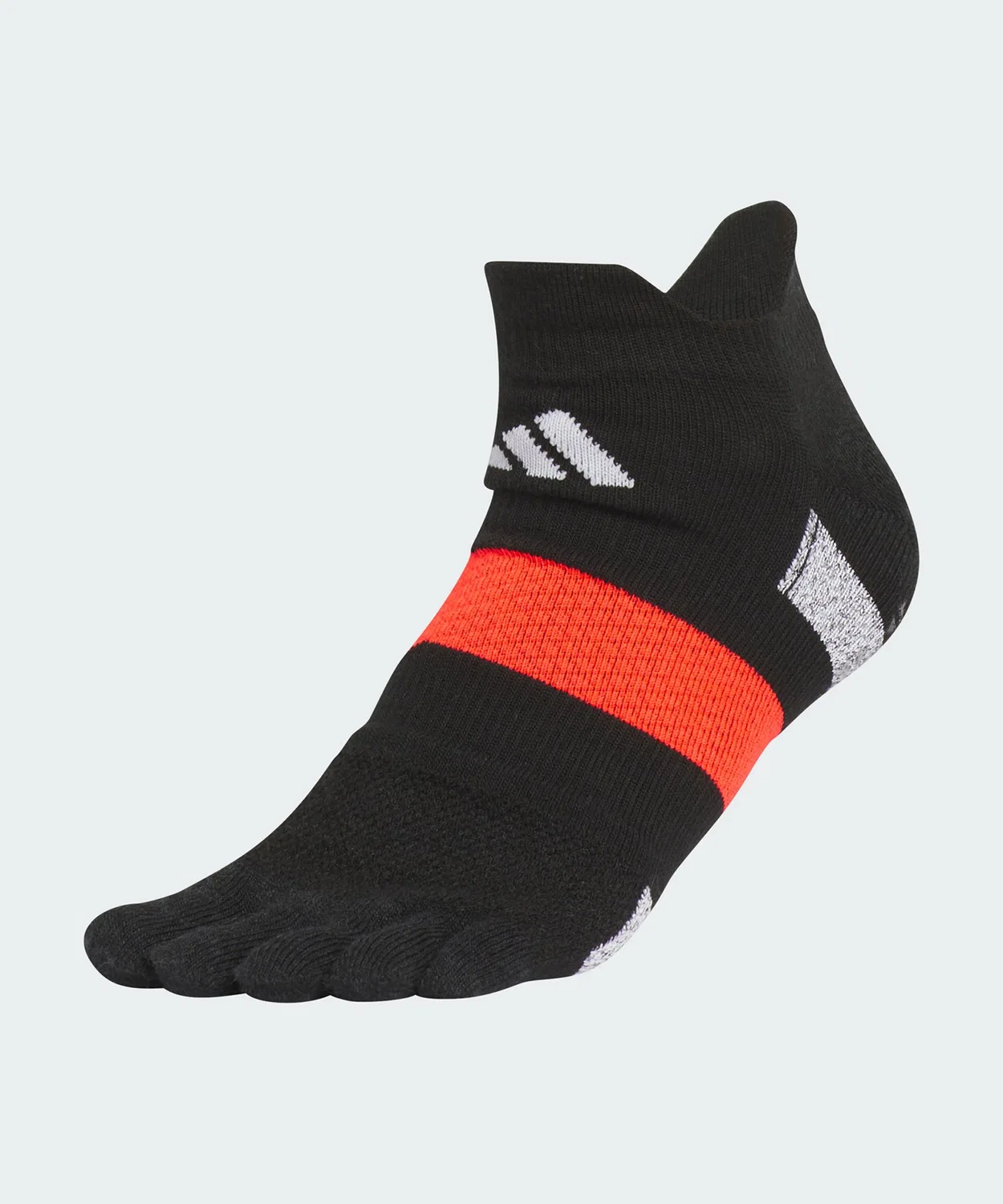 Мужские/Женские носки для бега с пятью пальцами, модель Running Performance Adidas, Black/Red