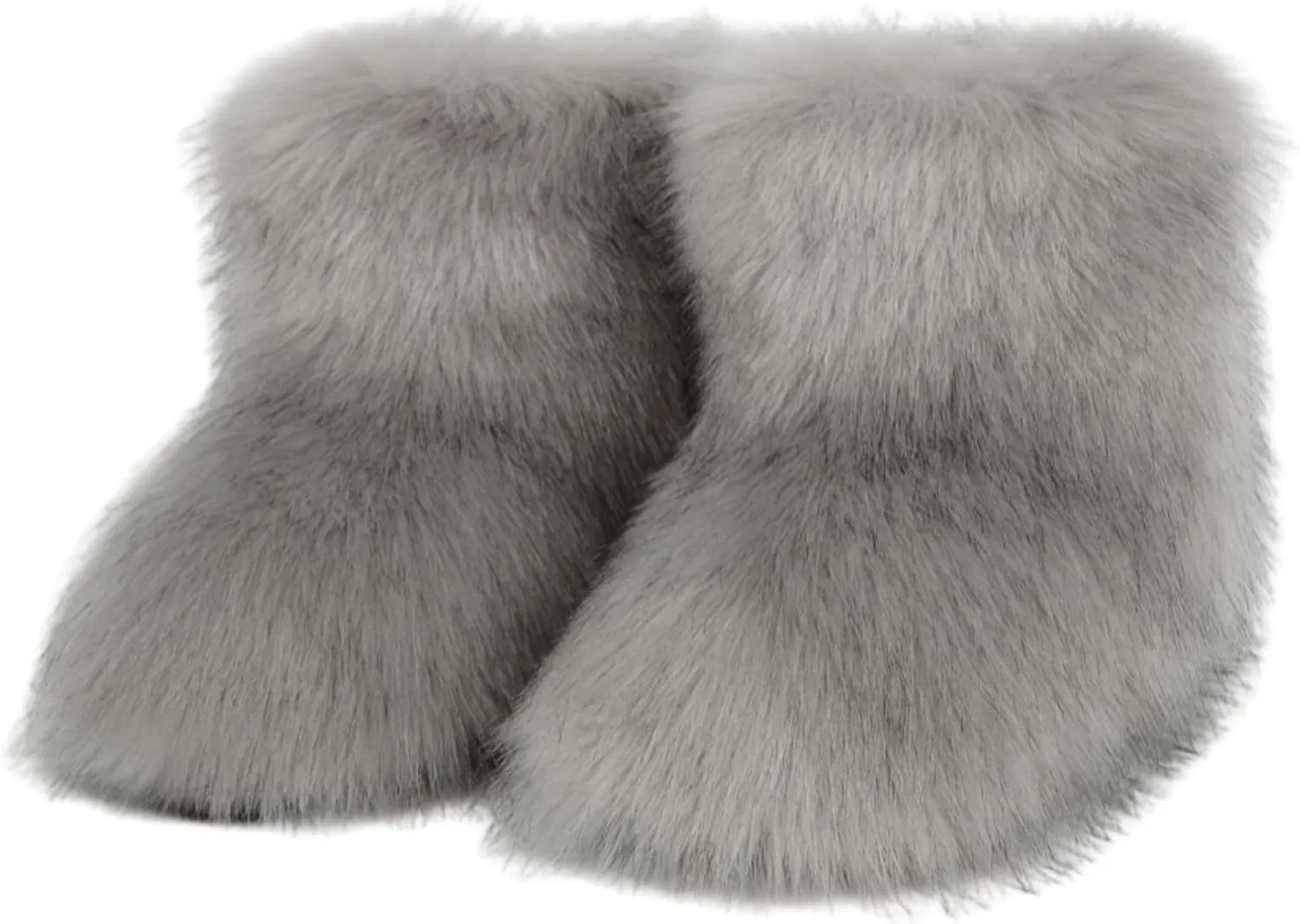 Детские зимние сапоги для девочек с искусственным мехом Urmycos, Light Grey