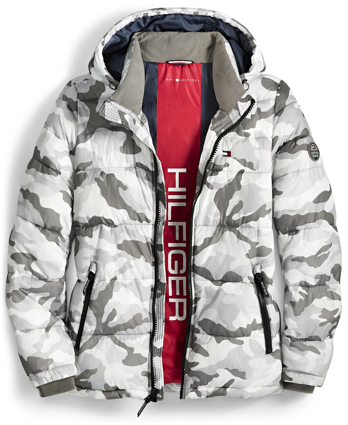 

Мужской стеганый пуховик Tommy Hilfiger, белый камуфляж