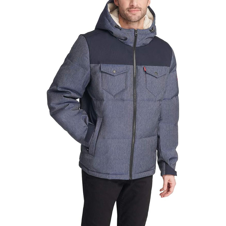

Мужская куртка Levi's Hooded Military, темно-синий