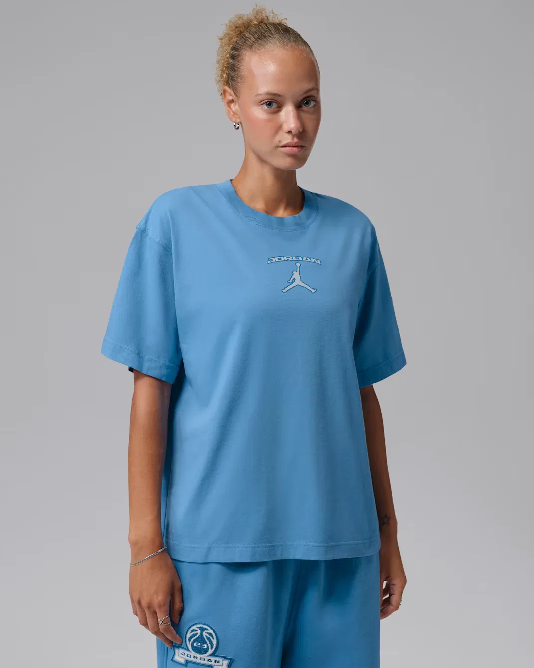 Женская футболка "Девушка" Jordan, Blue Beyond