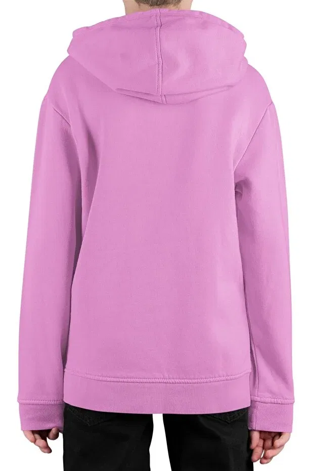 Детское худи с принтом Illustrated Huntrix Fuddy Moda, Lilac — фото 2