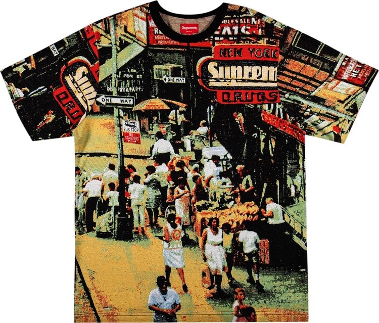 Футболка Supreme Street Scene Jacquard Short-Sleeve Top 'Multicolor', разноцветный — фото 2