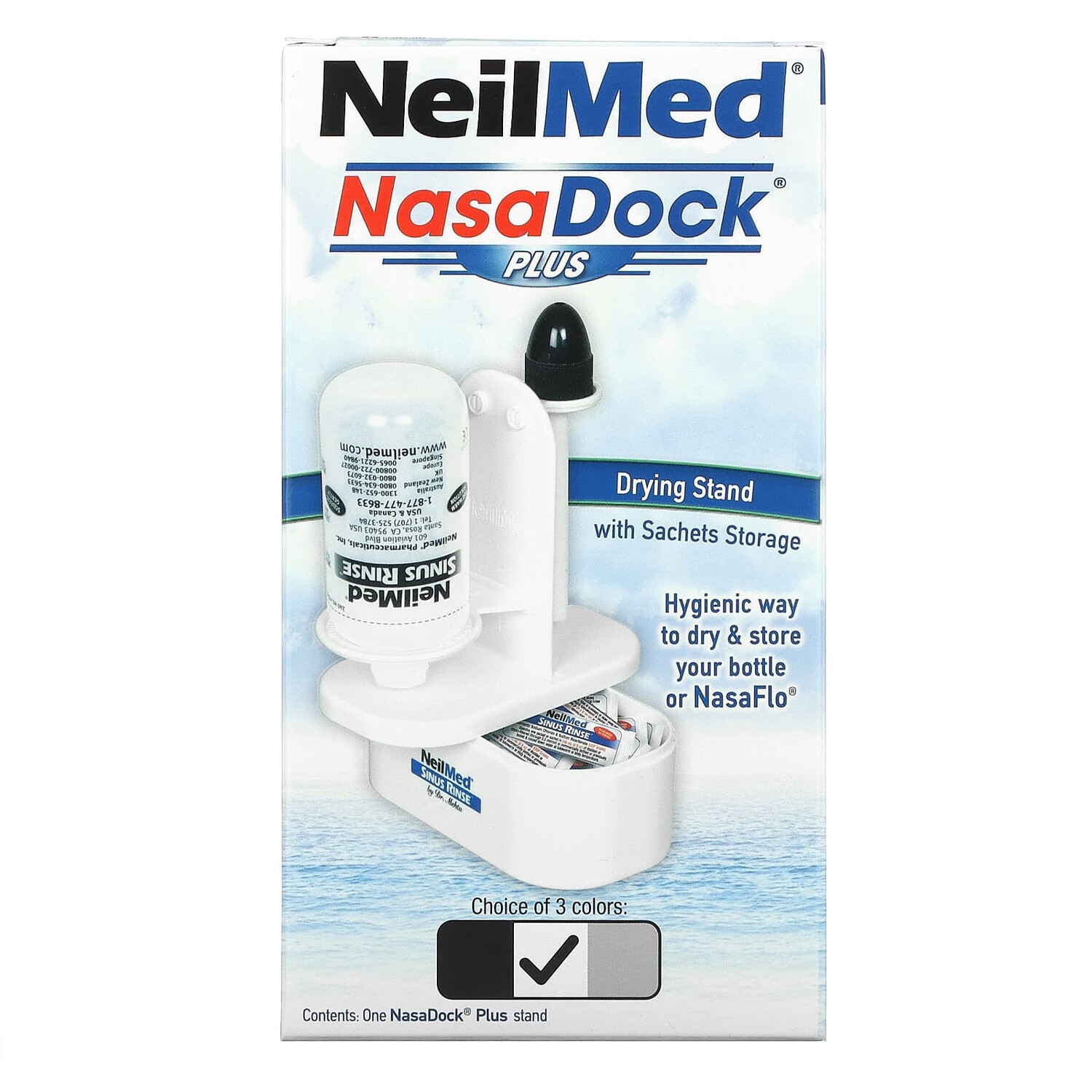 

Подставка NasaDock Plus NeilMed для саше, белая